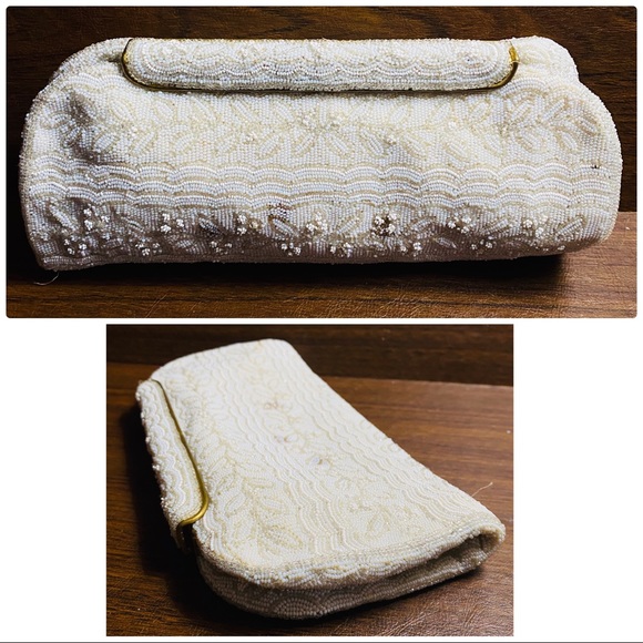 Vintage Michel Swiss Beaded Clutch Paris France - Picture 16 of 16